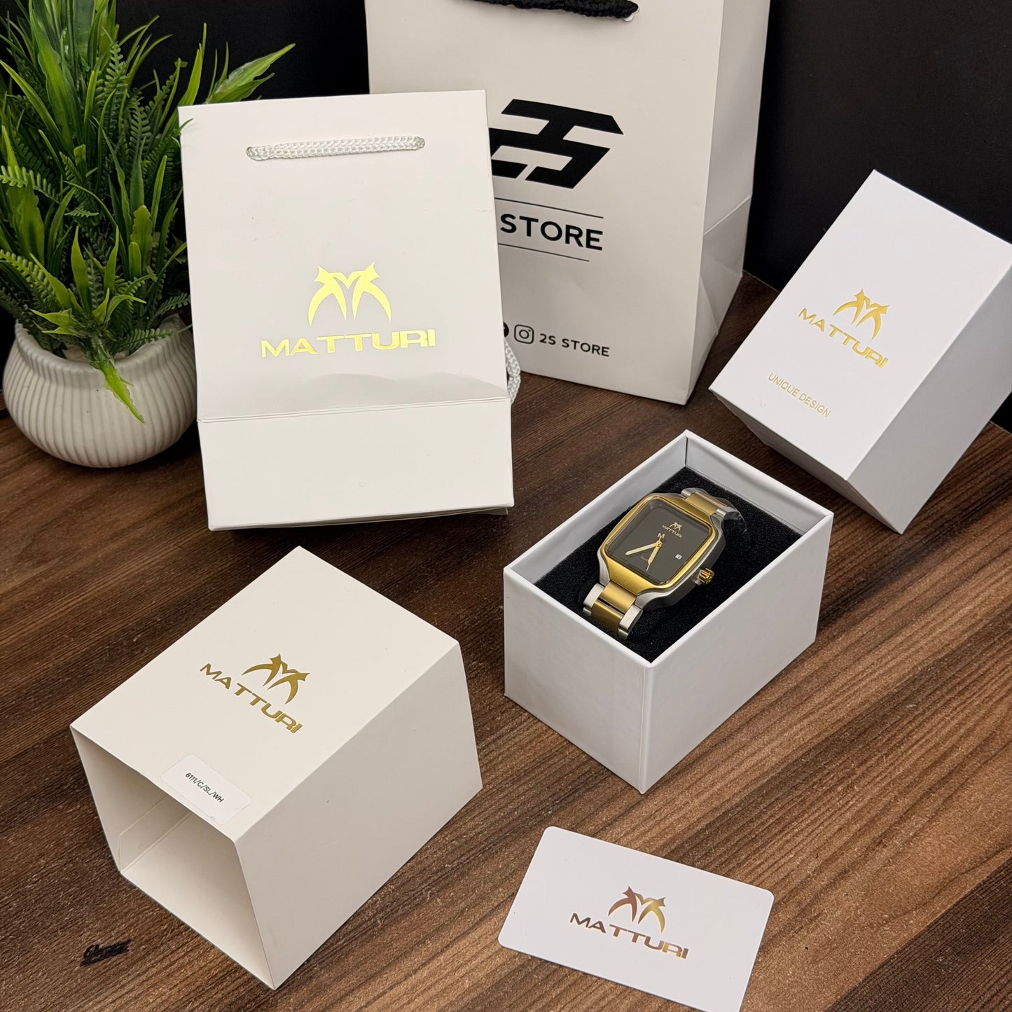 Matturi Square Dial Watch