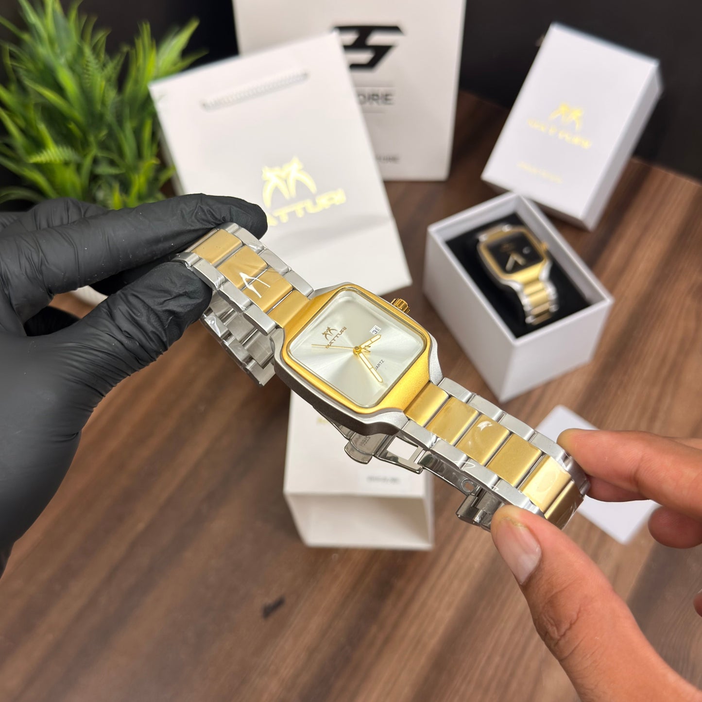 Matturi Square Dial Watch